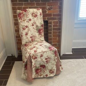 VTG Waverly Garden Room Vintage Rose chair cover